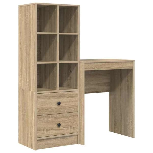 Maison Exclusive - Kontor Egetræ Sonoma 105,5 x 34 x 127 cm 2 stk brun