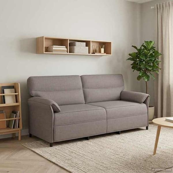 Maison Exclusive - Sofa 3 pladser Taupe 198 x 83 x 95 cm