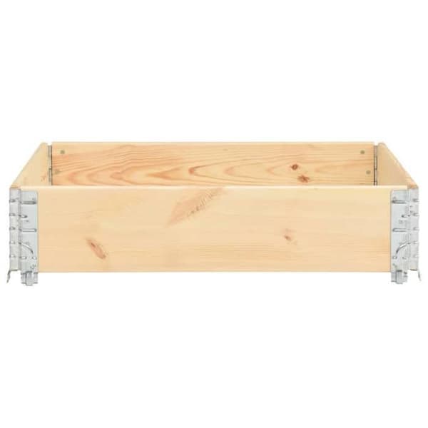 Maison Exclusive - Upphöjd planteringslåda 100x100 cm i solid furu