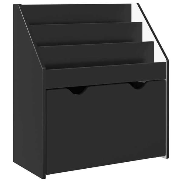 Maison Exclusive - Børnebibliotek med skuffe Sort 60 x 29,5 x 69 cm