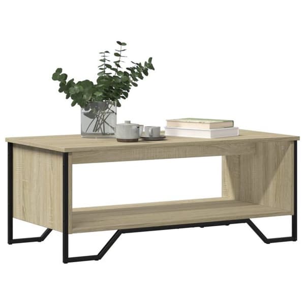 Maison Exclusive - Soffbord ek sonoma 100x51x40 cm ingenjörsträ