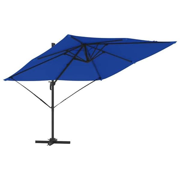 Maison Exclusive - Parasol Roma Blå 286 x 284 x 265 cm Aluminium og polyester
