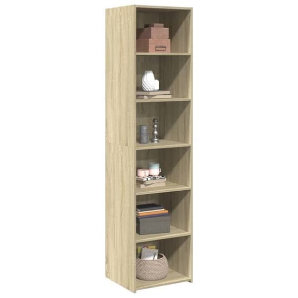 Maison Exclusive - Buffé hög ek sonoma 45x41x185 cm ingenjörsträ