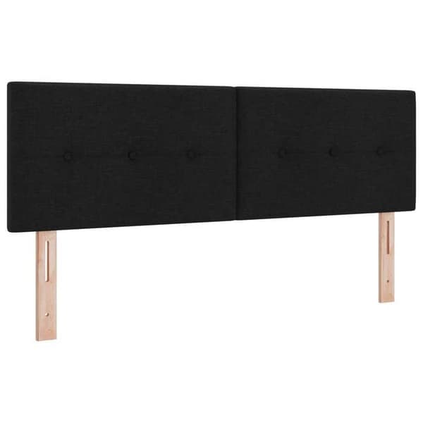 Maison Exclusive - Boxspring-sänky mustalla patjalla 140 x 200 cm Kangas