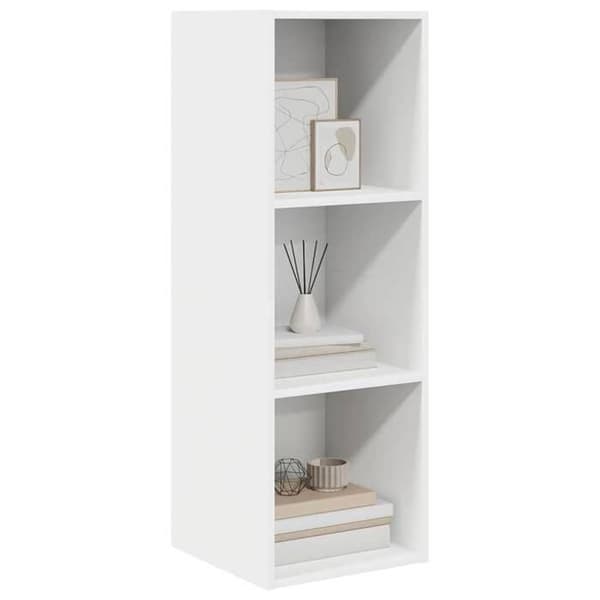 Maison Exclusive - Väggmonterad TV-möbel Vit 37x37x107 cm Ingenjörsträ
