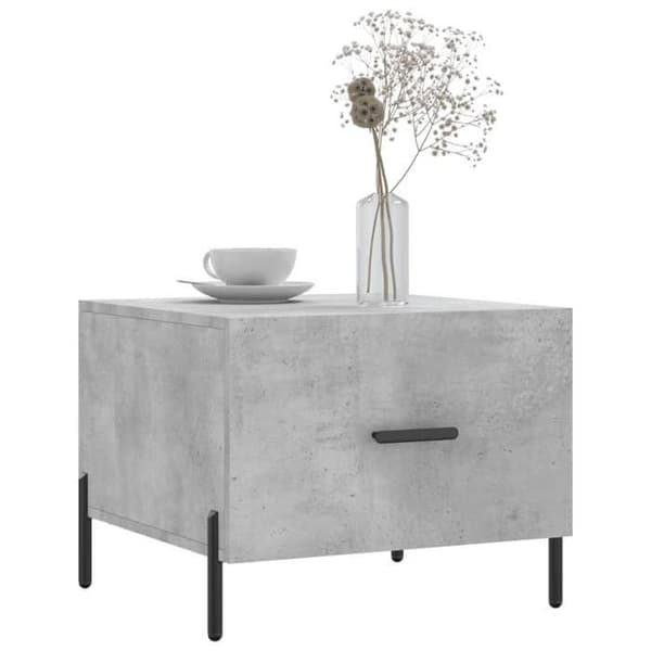 Maison Exclusive - Betonggrå soffbord 50x50x40 cm ingenjörsträ