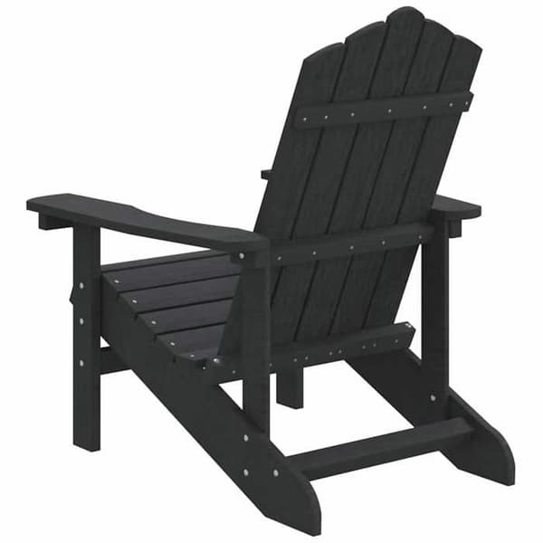 Maison Exclusive - Anthracite PEHD puutarhatuoli Adirondack