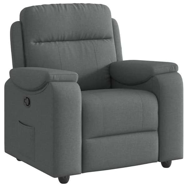 Maison Exclusive - Tummanharmaa kangas nojatuoli