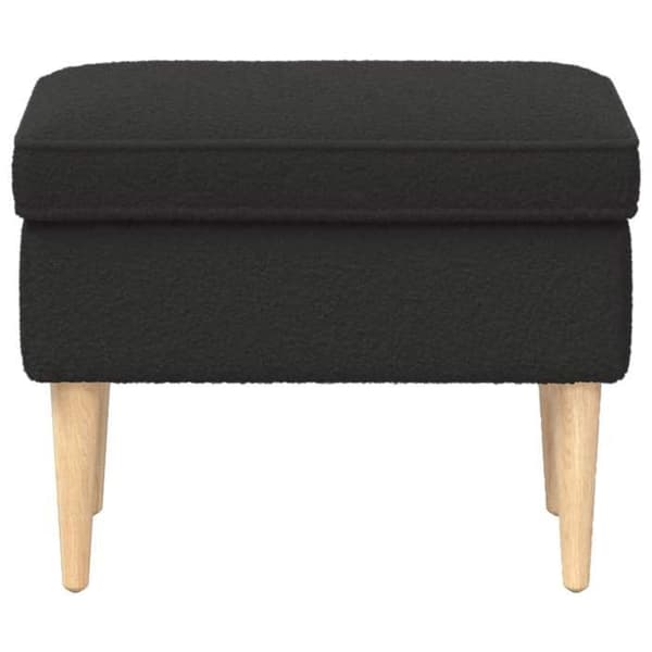 Maison Exclusive - Puff Svart 55 x 35 x 41 cm Bouclé