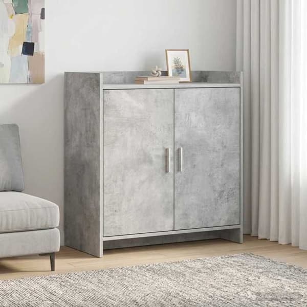 Maison Exclusive - Buffet Grå beton 72 x 36 x 80 cm Ingeniørtræ