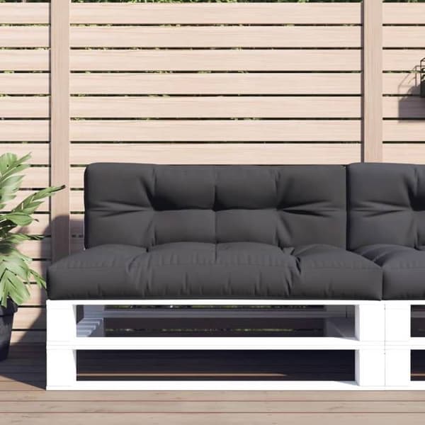 Maison Exclusive - Pallet puder sæt af 2 antracit stof antracit
