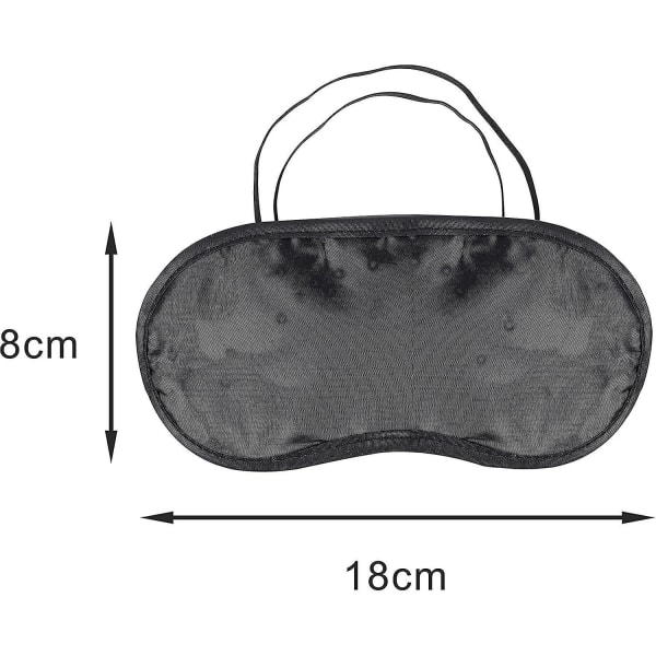 24-pakks øyemaske for søvn, skyggedeksel, myk øyebind for reise, komfortabel