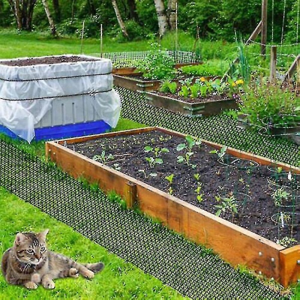2 meter kattmattor med spikar Prickle Strips Anti-cat grävpropp för trädgård