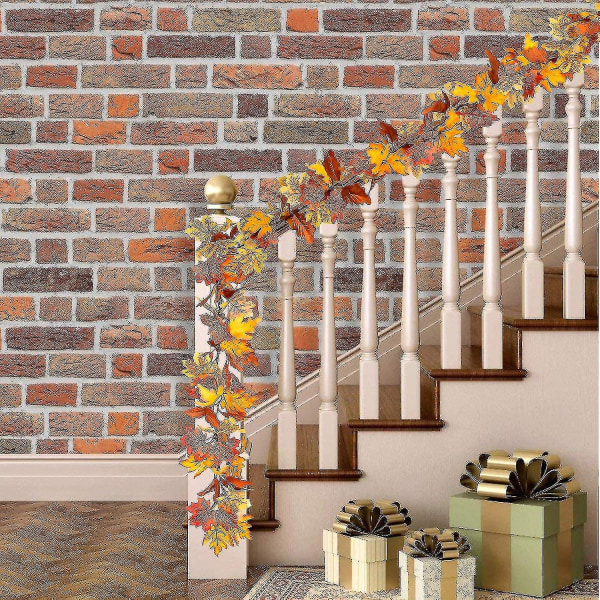 Fall Garland Maple Leaf Hanging Vine Garland Artificial Autumn Foliage