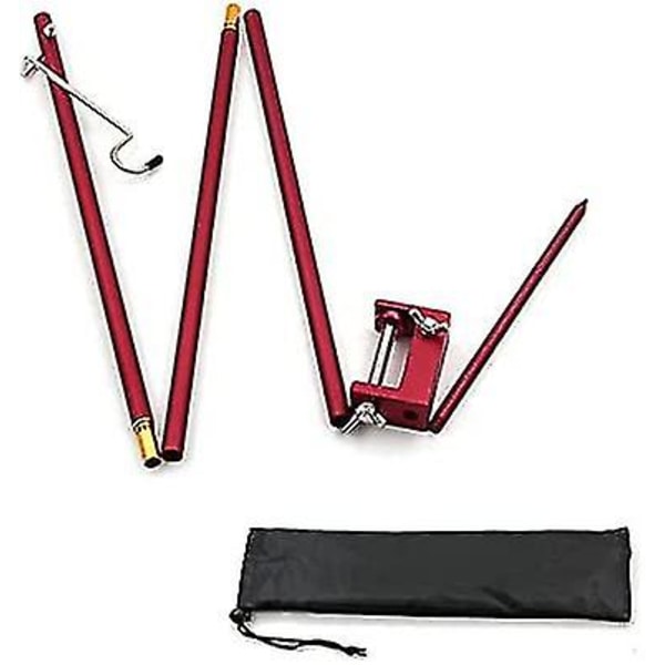 Aluminiumlegering Bärbar Fällbar Lyktlampa Hållare Hängande Stång Camping Bärbar Mini