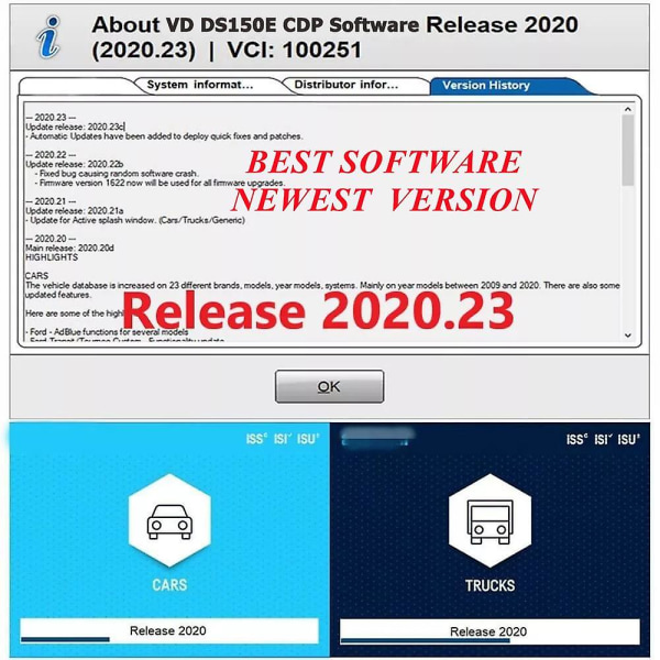 2023 seneste softwareversion 2021.11 /2020.23 med ny keygen 21 sprog til Delphis Ny Vci Vd til bil lastbil