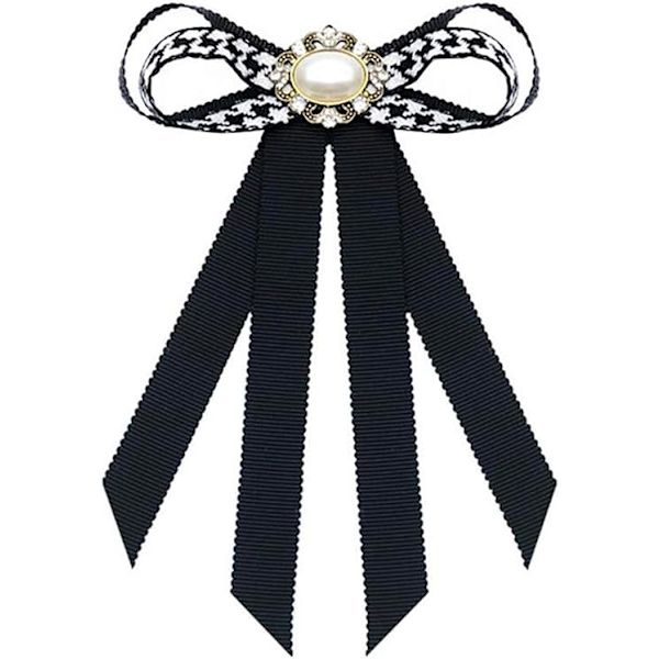1 kpl Nauha Kristalli Helmi Naisten Yhtenäinen Esitiedot Kaula-Solmio Nauha Jousi Brooši Pin Bow Tie Paita Mekko Kaulus Korut Lahjat Juhla Solmio