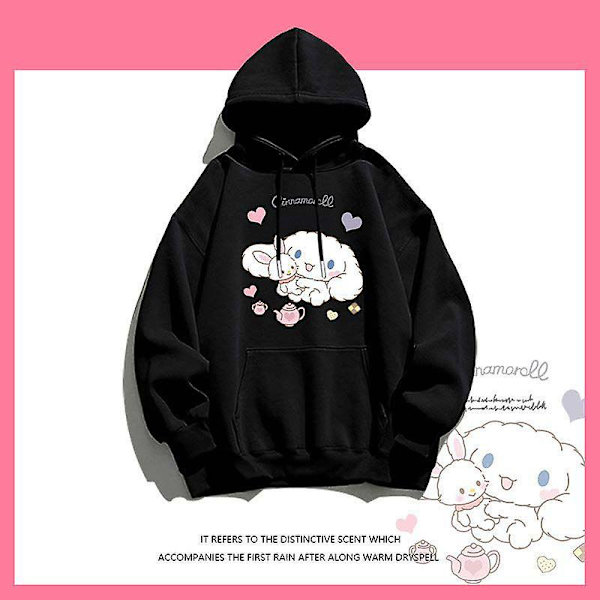 Kawaii Cinnamoroll Hupparit Pojat Tytöt Paita Anime Pitkähihainen Löysä Hupullinen Huippulapset Puserot Lasten Vaatteet