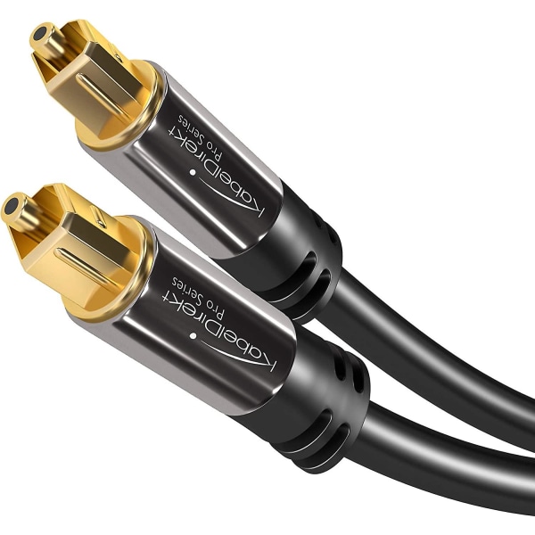 3m komponentkabel & 3m optisk digital lydkabel/toslink-kabel (toslink til toslink, fiberoptisk kabel, for hjemmekinosystem, PS4, X