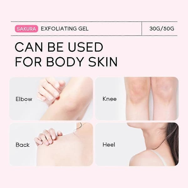 Sakura eksfolierende gel ansigtsrensende porer eksfolierende