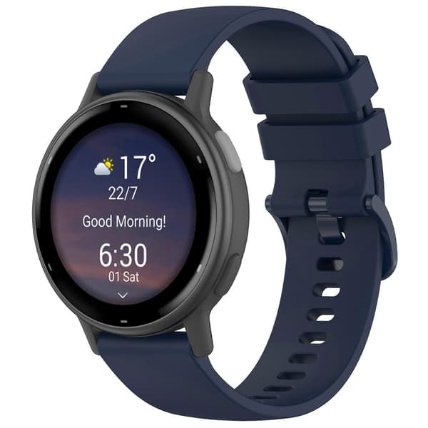 Lemonda Garmin Forerunner 265 Forerunner 255 silikoninen kellonranneke 22mm pikalukituksella Style Navy Blue