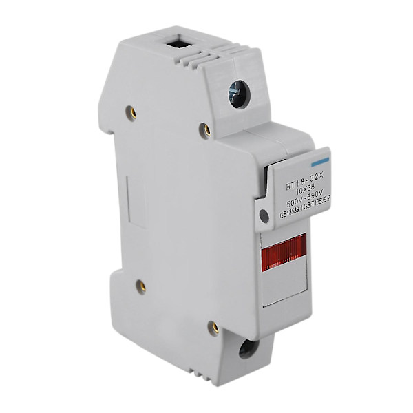 Rt18-32x Ac 32a 1 Pole 10x38mm Din Skinne Montering Sikring H