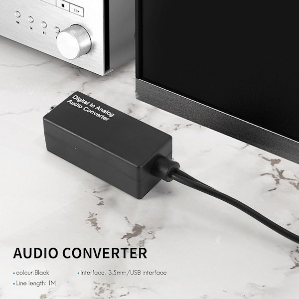 O Converter D15 Konverter Digital-til- 3.5mm Dac Usb Der,koaksial