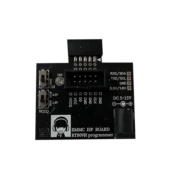 1 stk. Emmc Isp-kort til Rt809h-programmering Emmc-adapter 5-15v Hurtig læse- og skrivehastighed Ca