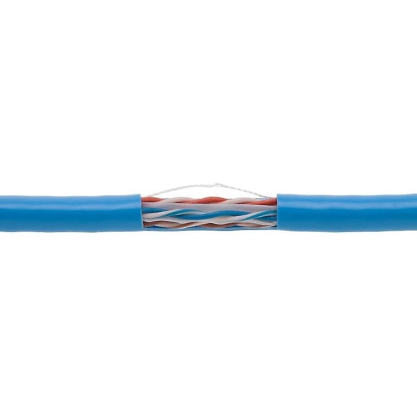 Cat5e 75m Blå Solid 24awg Kabel Utp Cat5 Bulk Netværkskabel Cca Leder Utp Uafskærmet Kabel