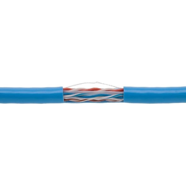Cat5e 75m Blue Solid 24awg Kabel Utp Cat5 Bulk Nettverksledning CCA Leder Utp Uskjermet ledning