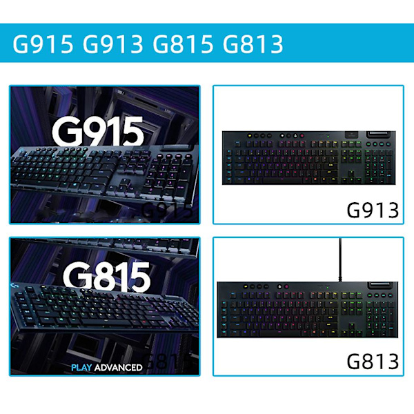 1 pari Logitech G915 G913 G813 G815 mekaanisen näppäimistön osia jalustan jalka