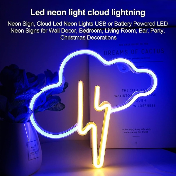 Sky Neon Skilt Jullys Lys Sky Led Neon Lys Usb Eller Batteridrevet Led Neon Skilt For Veggdekor Soverom Stue Hvit 1stk