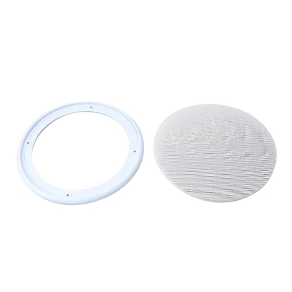 8 Tums Vit DIY Bilhögtalare Skydd Cirkel Skyddande Nät Skydd--