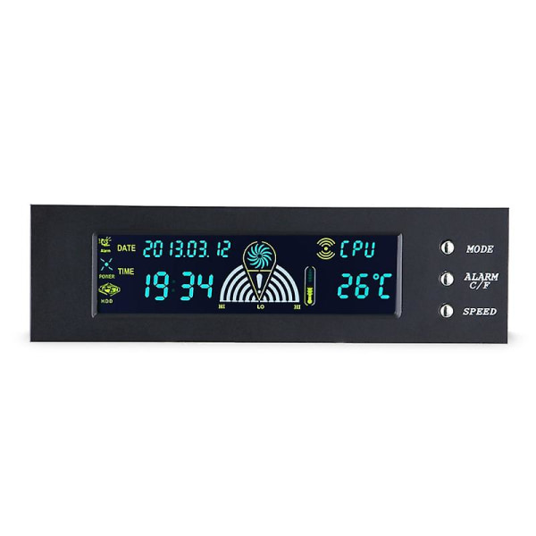 5,86" Fläkthastighetskontroller - Pc Computer Fläkt Controller Temperaturdisplay