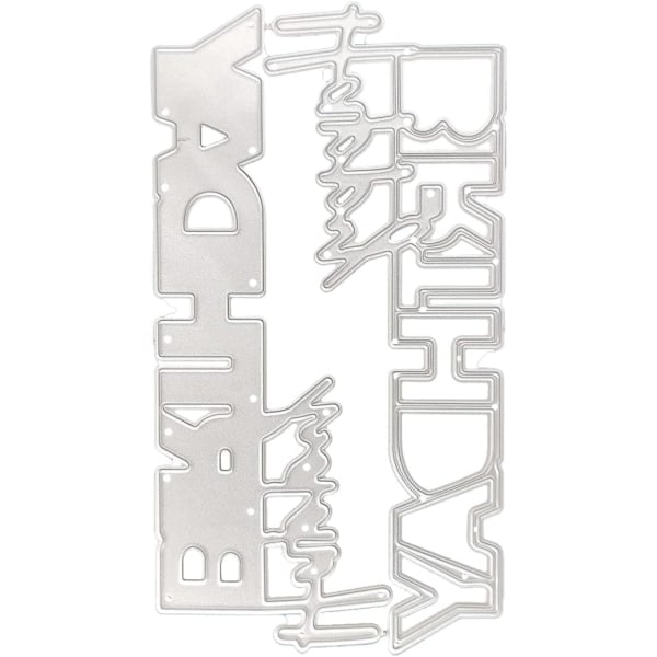 Happy Birthday skæremaskiner skærer fødselsdag metal DIY håndværk kort stencils til DIY Scrapbooking papir kort album dekor håndværk kunst St