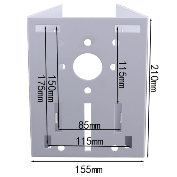 Universal Security Camera Vertical Pole Mount, Strong Metal Mount Corner Bracket