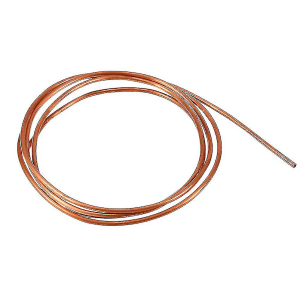 2m Blød Kobberrør Rør Udvendig Diameter 4mm X Indvendig Diameter 3mm Til Køling VVS