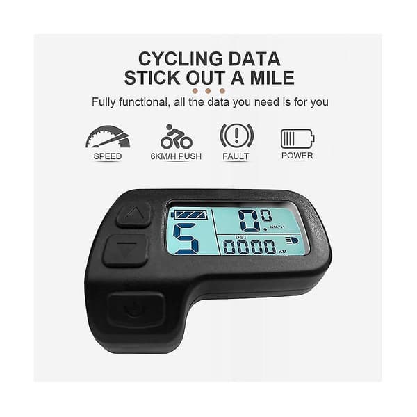 Ebike Display Kt-lcd11 Mini Display 24v 36v 48v Vandtæt Stik Elektrisk Cykel Display Til Kunteng Controller Ebike Panel