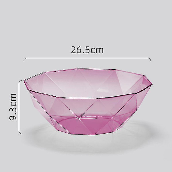 Irregulær Fruktbolle Kurv Geometrisk Plate Snacks Godteri Oppbevaringsholder (Størrelse, farge: Blå-polygon
