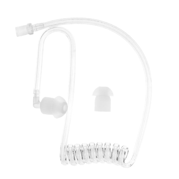 Transparent Spiral Acoustic Lufttub Öronpropp Ersättning För Radio Hörlurar