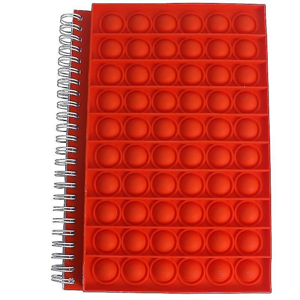 Pop It Fidget Legetøj Push Pop Boble Notesbog Push It Boble Silikonedæksel Notesbog Studerende Tilbehør
