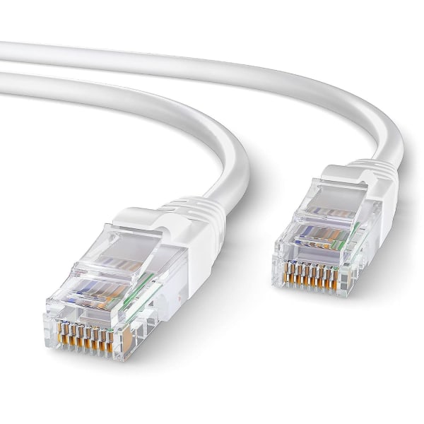 10m Cat 6 Ethernet-kabel | Højhastigheds Ethernet-kabel | Bredbåndskabel | Lan-kabel | Netværkskabel med Rj45-stik | Internet