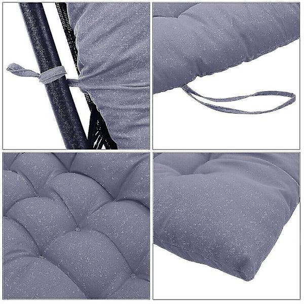 Solstolpuder Bænk Stol Sol seng Have Recliner Udskiftning Anti Slip Pad-rød 48x125x8cm