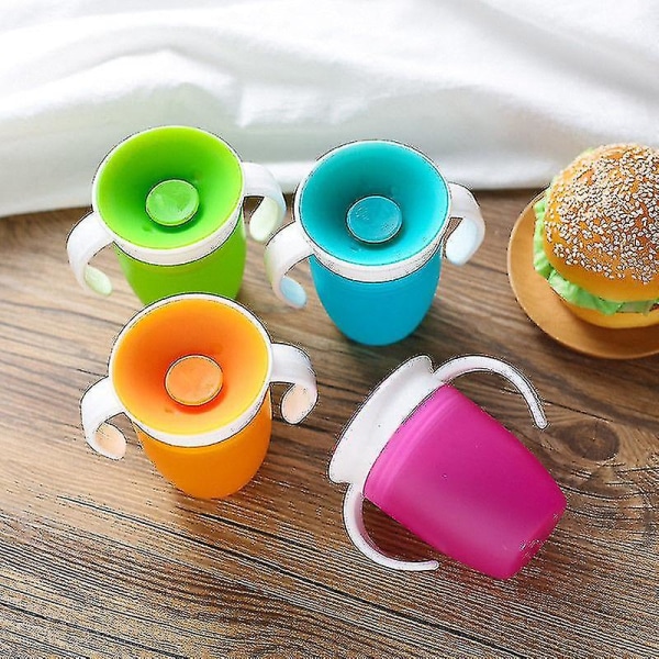 Baby Infant Drikkekopp Læringsdrikkekopp Baby Anti-choke Kopp 1 Stykke Blå