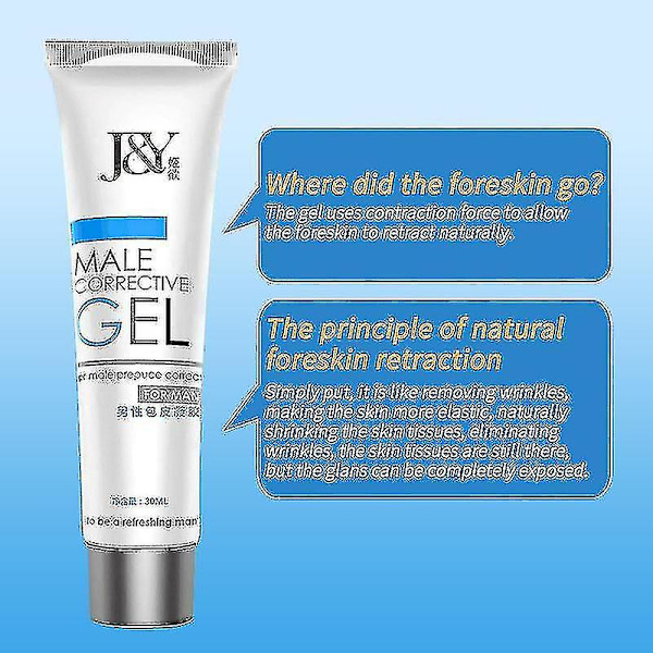 Gel för Korrigering av Phimosis hos Män Kompatibel med Hudförbättrande Vätska Kompatibel med Hudens Naturliga Växtessensgel