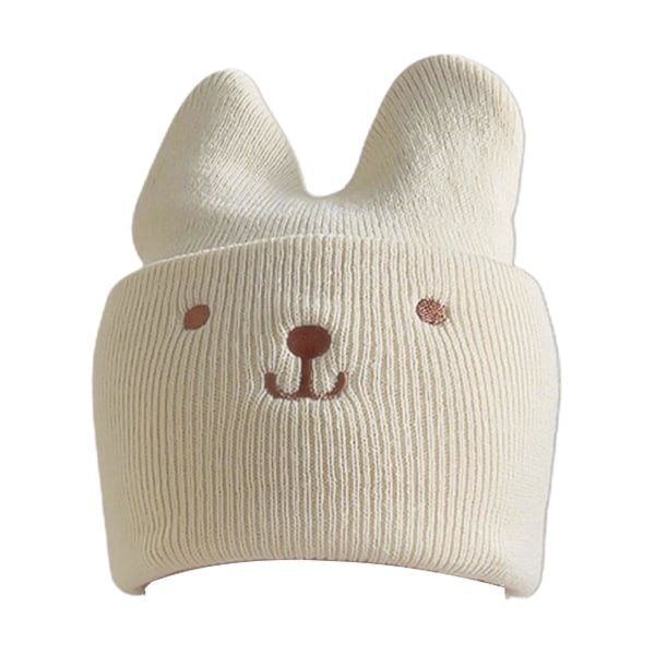Söt karaktärsbeanie för pojkar och flickor, stickad mössa för höst och vinter, daglig gåva