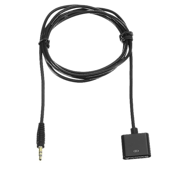 Aux 3,5 mm han til 30-pin hun musikkabelledning til iPod til iPhone Dock Adapter-kabel