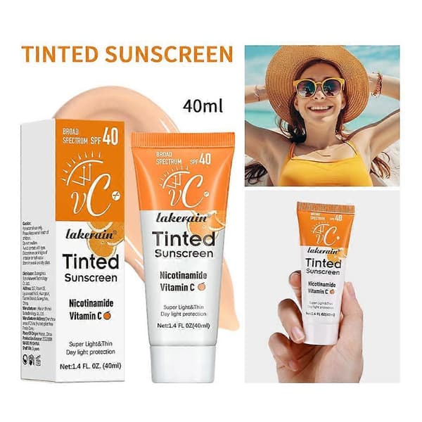 Lakerain Värillinen C-vitamiini aurinkovoide Spf40+