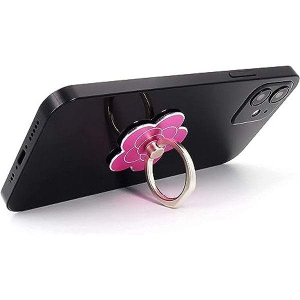 Mobiltelefon Ringhållare Blomma Finger Ring Grip Stativ 360 graders rotation Universal Kickstand Kompatibel med alla smartphones