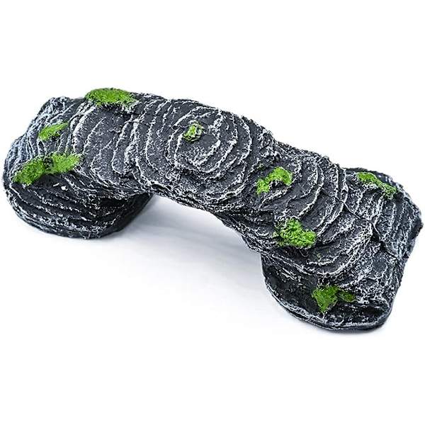 Reptilgrottehus seng rede habitat skjulesteder, solingsplattformer, for øgle skilpadde eremittkreps og andre små kjæledyr amfibietilbehør, akvarium Terrar